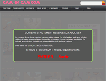 Tablet Screenshot of cam-en-cam.com